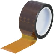 Kapton  2 in. x 36 Yards 1 mil Silicone Adhesive Polymide Film Tape Roll - Amber - 2in. W x 36 Yards