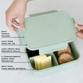 thumbnail image 3 of 3 Sprouts Recycled Plastic Bento Box for Kids - Green, 3 of 9
