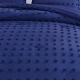 thumbnail image 4 of JML Tufted Queen Comforter Set 3 Pieces, Jacquard Boho Tufts Bedding Set - All Season Duvet and 2 Pillow Shams Bed Sets, Navy, 4 of 7