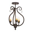 thumbnail image 6 of Meyda Tiffany 157891 Antonia 3 Light 12" Wide Semi-Flush Ceiling Fixture - Crystal, 6 of 6