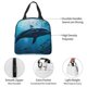 thumbnail image 4 of Easygdp Ocean Dolphin Fish School Bolsa Térmica Premium - Tela Oxford Impermeable, Gran Capacidad, Bolsillo Frontal, Unisex para Trabajo, Escuela, Actividades al Aire Libre y Picnics, 4 of 8