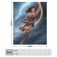 thumbnail image 3 of Wonder Woman Blanket, Super Soft Cozy Flannel Throw Blanket Bedding Gifts for Kids Adults, Warm Fleece Blankets for Sofa Couch Chair Bed Living Room 40"x30", 3 of 8