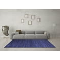 thumbnail image 3 of Ahgly Company Machine Washable Indoor Square Abstract Blue Modern Area Rugs, 4' Square, 3 of 4