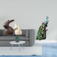 thumbnail image 2 of Estatua de cerámica,Juego de estatuas de cerámica para decoración de mesa de oficina en casa,Figura de escritorio,Estante de estatua de pavo real para escritorio,decoración del hogar,Figura, 2 of 8