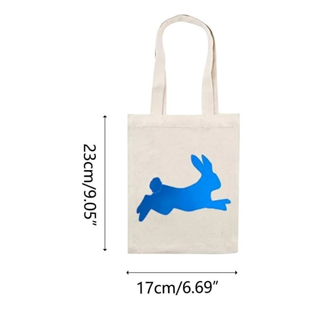 Adorable Easter Bunny Cloth Bag Tote Handheld Holiday Gift Bag