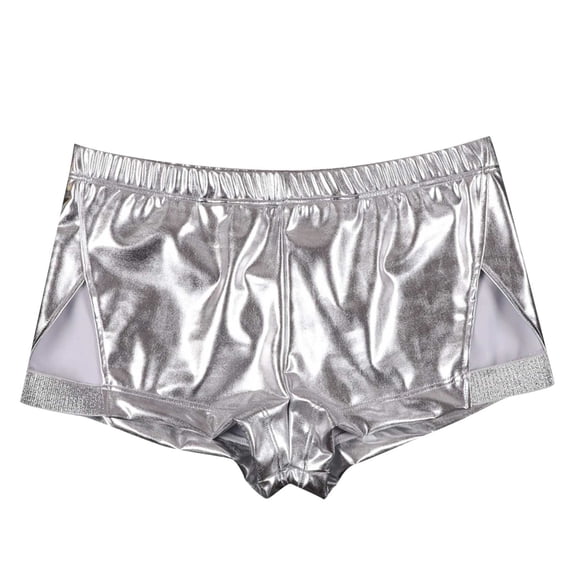 Admvng Mens Boxer Shorts Shiny Metallic Elastic Waist Short Underwear