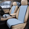 thumbnail image 2 of Uorisanigo Sky Blue Car Seat Covers Quilted 2‑Pack Front Car Seat Pads Automotive Seat Cushions Non‑Slip Backing Car Seat Protectors Universal for SUV Truck Sedan Van Easy to Install, 2 of 7