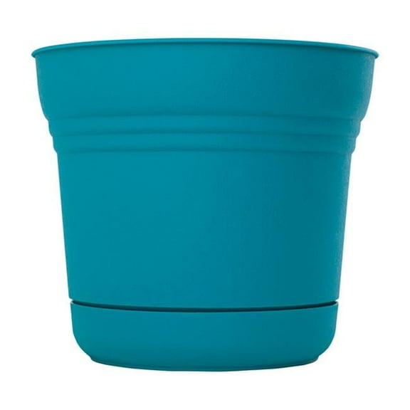 6.5 x 7.3 in. Dia. Resin Planter, Teal