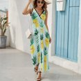thumbnail image 6 of Lunarable Pineapple Sleeveless Dress Female Clothing Dress Women Summer 2025 Dress, 6 of 7
