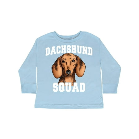 

Inktastic Dog Dachshund Squad Gift Toddler Boy or Toddler Girl Long Sleeve T-Shirt
