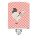 thumbnail image 1 of Carolines Treasures BB7949CNL German Modena Pigeon Pink Check Ceramic Night Light, 1 of 1