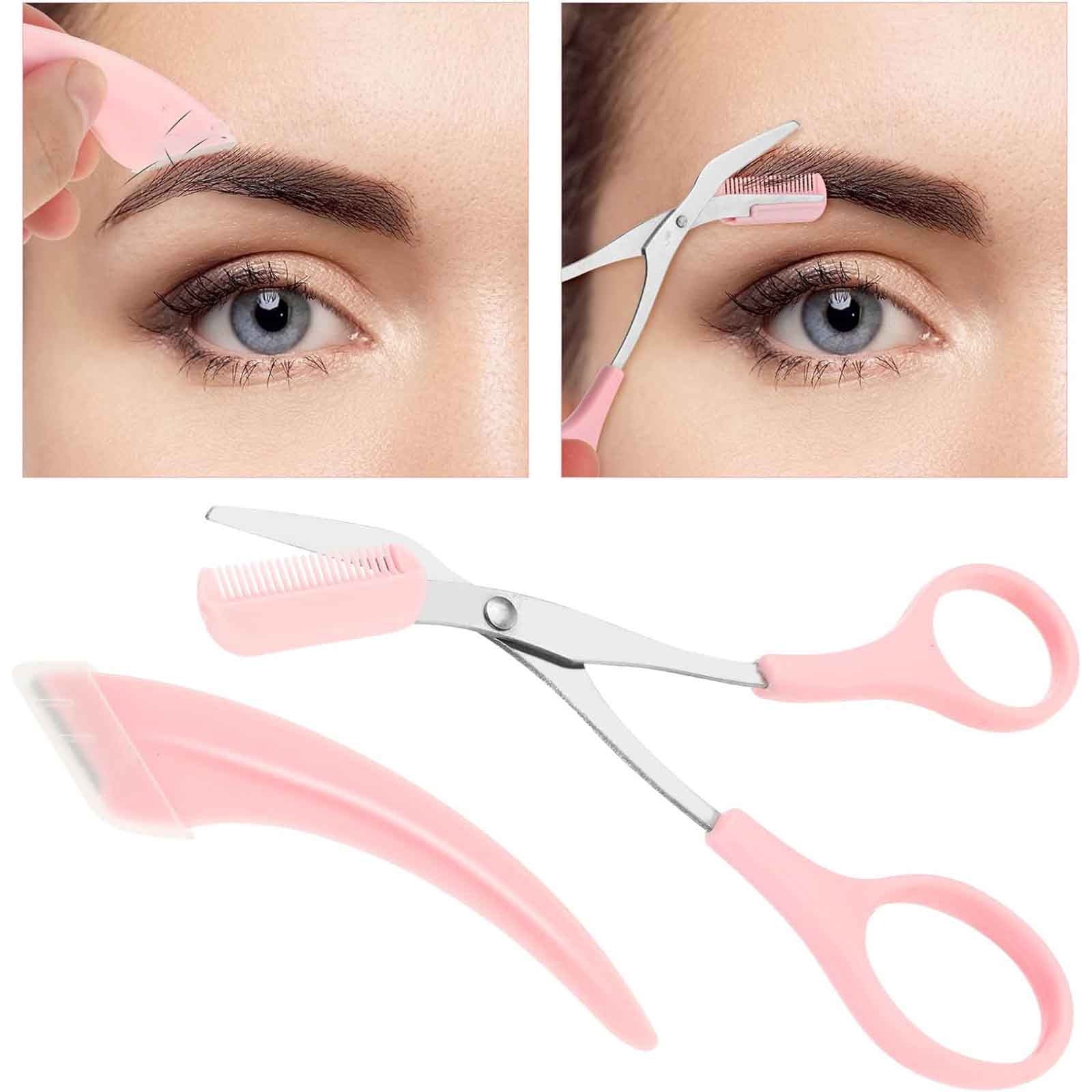 Kit De 4 Pinces à épiler Professionnelles De Précision Pour Sourcils - Acier Inoxydable, Noir