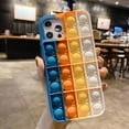 thumbnail image 2 of Fidget Toys Push Pop Rainbow Colors Unique Social Tool Phone Case for iPhone7/8/7Plus /8Plus/ X/XS/ XR/XS MAX/11/11Pro/ 11ProMAX/12/12Pro/ 12ProMAX（Blue-White）, 2 of 6