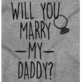 thumbnail image 4 of Will You Marry My Daddy Engagement Romper Boys or Girls Infant Baby Brisco Brands 24M, 4 of 7