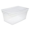 thumbnail image 1 of Sterilite 85 L Storage Box, Clear Plastic Storage Bin with Snap-on Lid, White, 1 of 7