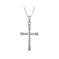 thumbnail image 1 of Collier Pendentif Croix en Argent Sterling avec Chaîne, 1 of 3