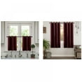 thumbnail image 5 of Kitchen Blackout Short Curtains Grommet Top White 45 Inches Long Room Darkening Small Curtain Tiers for Bathroom Window Treatment Set 2 Panels 34 Wide by 45 Inch Length, 5 of 6