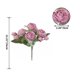 thumbnail image 2 of Naiovety Flores artificiales ecológicas de 2 piezas, bajo mantenimiento y durabilidad, fáciles de limpiar Decoración púrpura, 2 of 6