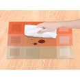 thumbnail image 3 of Unique Bargains Placemats Set of 6 for Dining Table Decor Washable Table Mat Gray Orange, 3 of 7