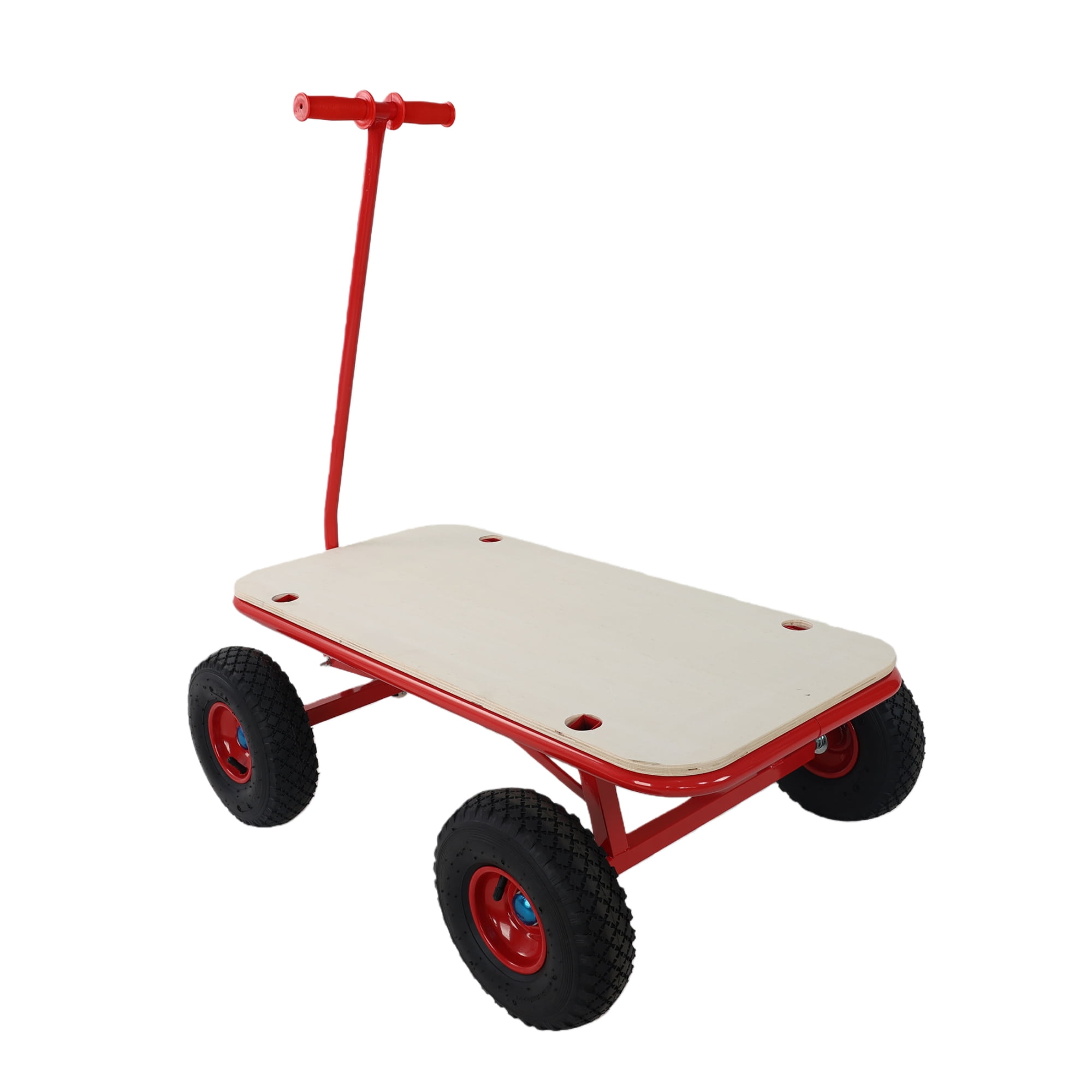 Jopath Outdoor carriage Wooden carriage + four-wheel design, Load-bearing capacity: 260LBS,Children's outdoor stroller, bringing joy to childhood outdoors