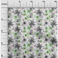 thumbnail image 2 of oneOone Cotton Flex Green Fabric Sea Life Pattern Sewing Material Print Fabric By The Yard 40 Inch Wide, 2 of 5