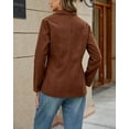 thumbnail image 3 of Women's Loose Corduroy Blazer Dressy Casual Fall Winter Versatile Outerwear, 3 of 9