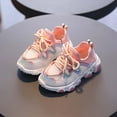 thumbnail image 6 of Boys And Girls New Sports Leisure Mesh Comfortable Soft Sole Non-slip Fabric Breathable Running Shoes Baby Slip-on Shoes Pink qILAKOG Size 9.5, 6 of 7