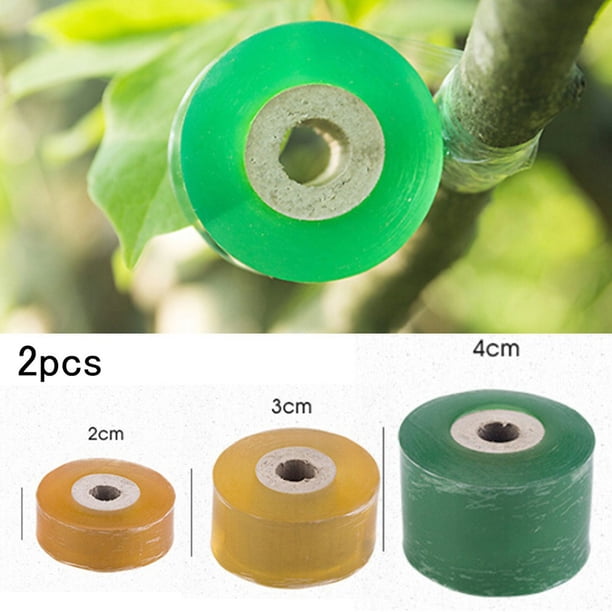 2 cintas de injerto autoadhesivas y elásticas para plantas de jardín.