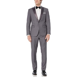 Men's White Lapel Dinner Jacket – Formal Blazer, Size 38 Regular, 100% Polyester
