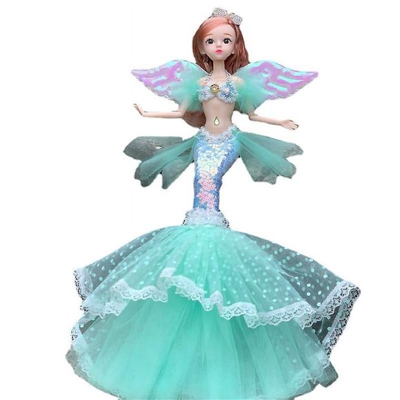 Mermaid Princess Doll Little Girl New Year'S Gift Doll Kindergarten Children Play House Doll Toys