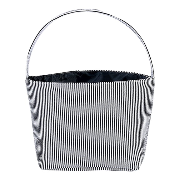 XSCPXTT Halloween Basket Bags,Canvas Cotton Halloween Baskets ,Halloween Basket,Black