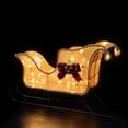 thumbnail image 5 of Northlight Lighted Sleigh with Plaid Bow Outdoor Christmas Decoration - 36" - Clear Lights, 5 of 10