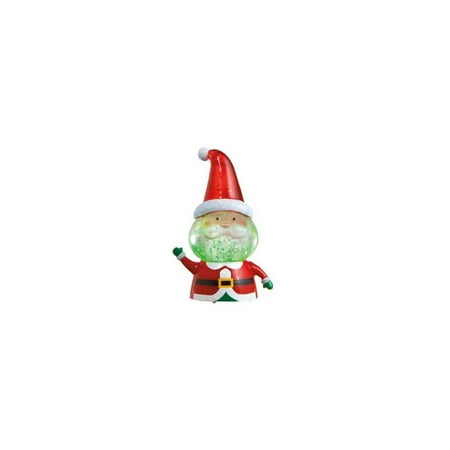 Shudehill Christmas Giftware midwest giftware christmas santa mini shimmer acrylic lighted figurine ()