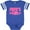 Football Blue and White, variant on Inktastic Mimi's Girl Pink with Hearts Girls Baby Bodysuit