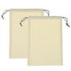 thumbnail image 1 of Uxcell 2 Pack Bolsas de Polvo para Bolsos, 8.7x11.9" Bolsa de Almacenamiento con Cordón de Algodón, Funda de Polvo para Bolsos, Zapatos, Botas, Almacenamiento Diario de Viaje, Beige, 1 of 7