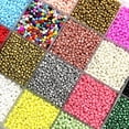 thumbnail image 2 of Cuentas de cristal checo para la fabricación de joyas, accesorios de pulsera hechos a mano, 15g, 2mm, 3mm, 4mm, efecto de la laca para hornear, 2 of 4