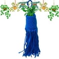 thumbnail image 1 of Hand Crocheted Storage Bag (Large Blue) Organizers and Storage, Crochet Alien Plant Hanger Crochet Pattern Mini Yip Yip Crochet Hanging Yip, by Meiiso, 1 of 5