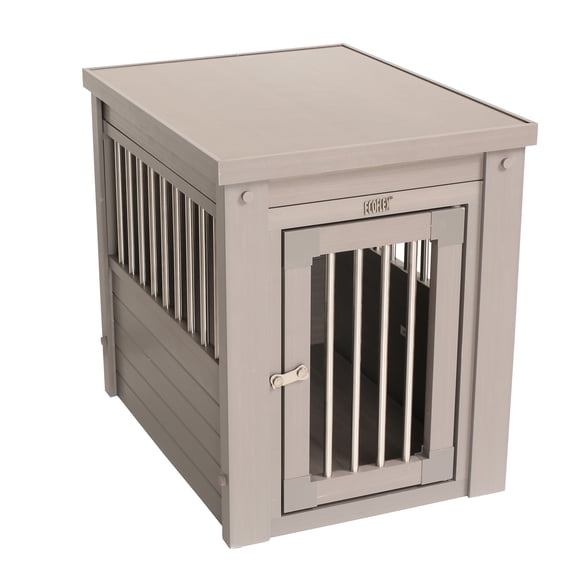 Open Box New Age Pet ECOFLEX® InnPlace Dog Crate & End Table, Indoor Furniture Style Pet Kennel