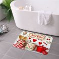 thumbnail image 3 of FJPT Sweet Kitchen Non Slip Flannel Polyester Floor Mat For Bathroom Kitchen Bedroom Decor 31.5x19.7 inch, 3 of 5