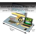 thumbnail image 3 of Desktop Mat World Map Full Desk Mouse Pad, Office Gaming Mousepad Large Mousepad, Computer Pad Non-Slip Rubber Base Waterproof with Stitched Edges, 35.4 X 15.7 in for Work/Game/Office/Home, 3 of 5