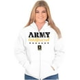 thumbnail image 3 of US Army Girlfriend Military Logo Women Plus Size Zipper Hoodie Brisco Brands 2X, 3 of 5