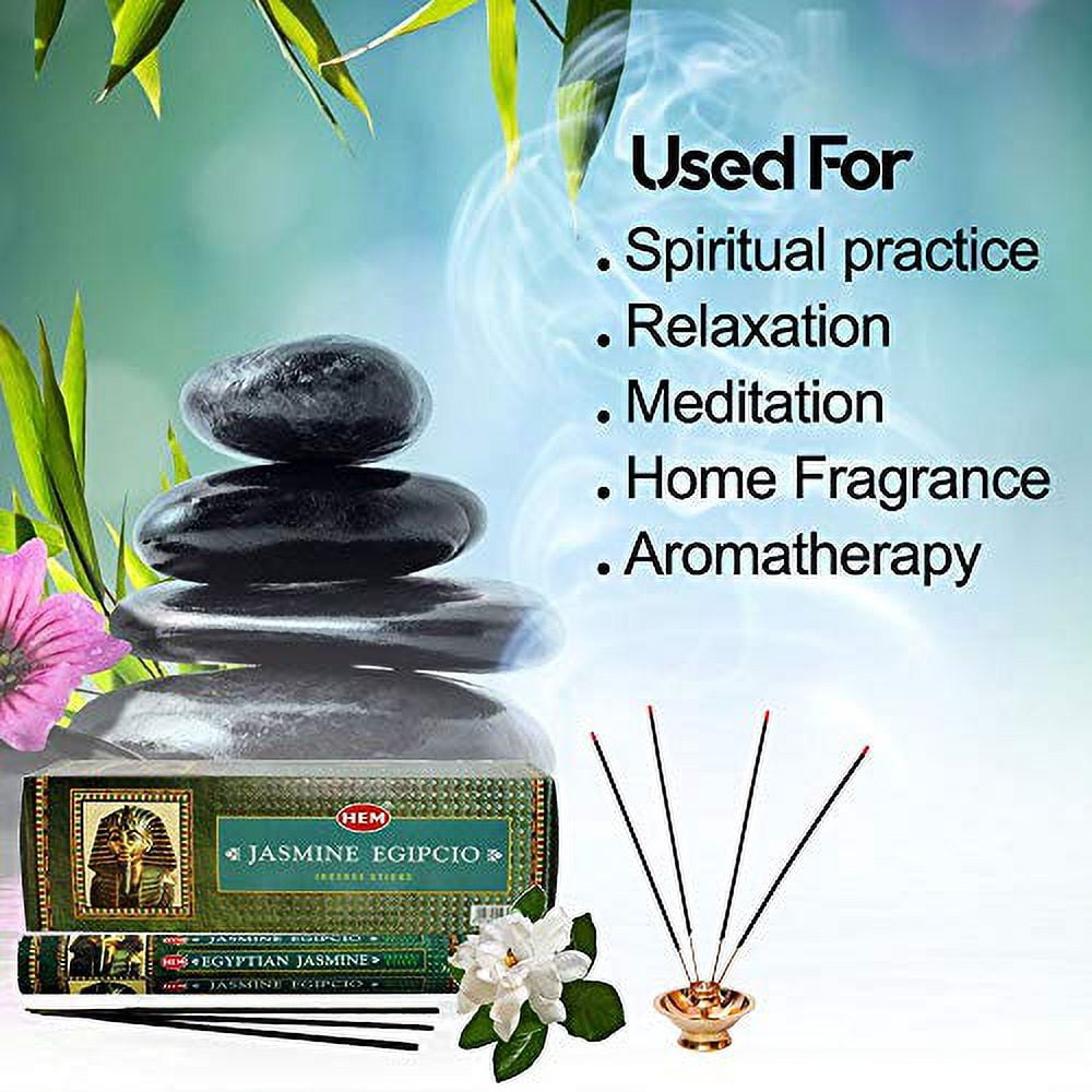Hem Egyptian Jasmine Incense, 3 Boxes - (360 sticks bulk per order)