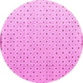 thumbnail image 1 of Ahgly Company Indoor Round Solid Pink Modern Area Rugs, 4' Round, 1 of 4
