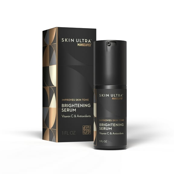 MANSCAPED® Skin Ultra™ Brightening Serum - Men's Vitamin C Face Serum Formulated to Improve Skin Tone, 1 fl oz