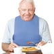 thumbnail image 5 of Ficarrico Babero de silicona lavable para adultos con bolsillo protector de ropa impermeable delantal reutilizable recogedor de migas a la hora de comer para comer paño para personas mayores 1 unidad, 5 of 5