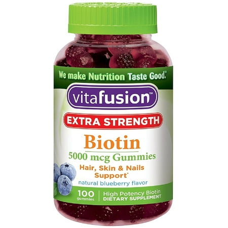 UPC 027917000268 product image for Vitafusion Extra Strength Biotin Gummies Blueberry - 100 CT100.0 CT | upcitemdb.com