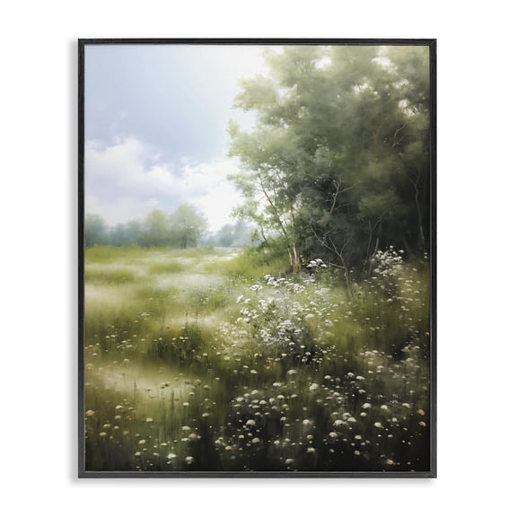 Stupell Industries Greener Pastures Landscape Black Framed Giclee Art, design by Heidi Kuntz