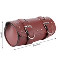 thumbnail image 4 of Universal Motorcycle Bag PU Leather Saddlebag Motorbike Roll Luggage Motor ReplacementBrown, 4 of 4