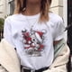 thumbnail image 5 of Camiseta de Reno de Navidad para mujer, ropa de talla grande, Camisetas estampadas blancas 2021, 5 of 5