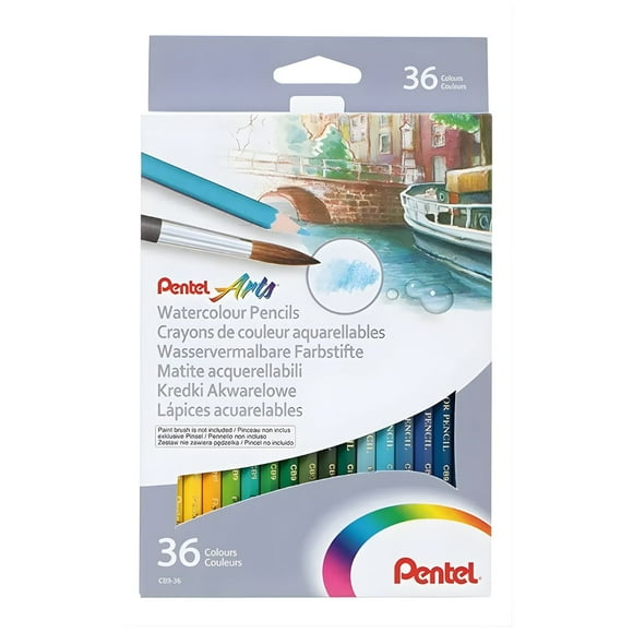 36 Lapiz Color Acuarelable Pentel Arts Profesionales Arte
